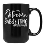 Extreme Babysitting Ivf Surrogate Surrogacy Infertility Black Coffee Mug, Gift Coffee Mug