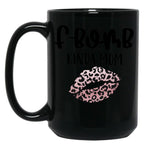 F-Bomb Kinda Mom Black Coffee Mug, Gift Coffee Mug