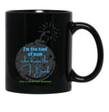 F-Bomb Mom In Blue Black Coffee Mug, Gift Coffee Mug - Black