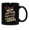 F Bomb Mom Black Coffee Mug, Gift Coffee Mug - Black