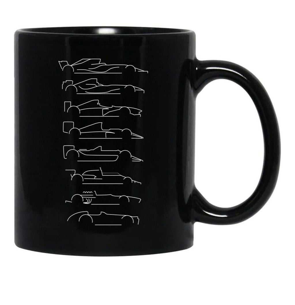F1 Decades Black Essential Black Coffee Mug, Gift Coffee Mug - Black