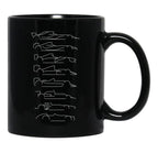 F1 Decades Black Essential Black Coffee Mug, Gift Coffee Mug - Black