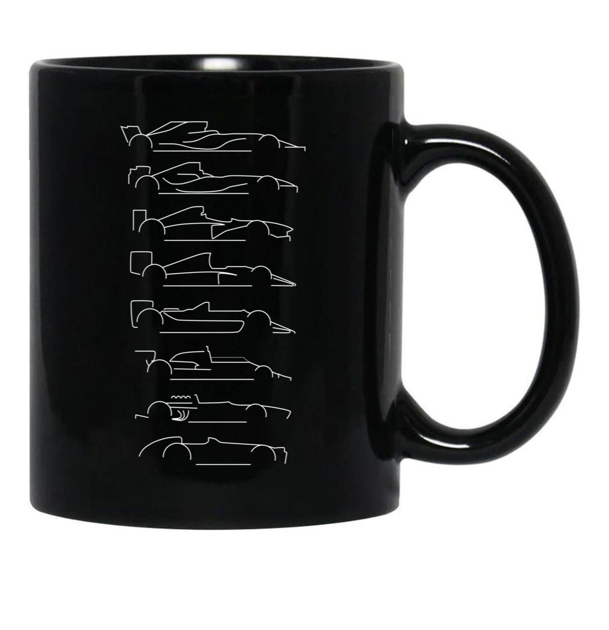 F1 Decades Black Essential Black Coffee Mug, Gift Coffee Mug - Black
