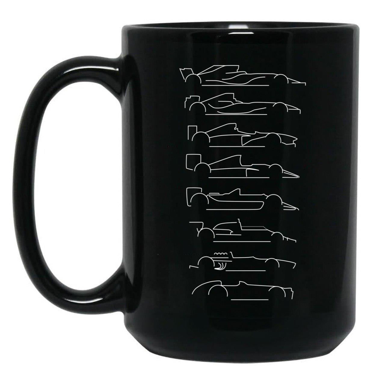F1 Decades Black Essential Black Coffee Mug, Gift Coffee Mug