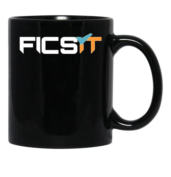 FICSIT Satisfactory Logo Classic Black Coffee Mug, Gift Coffee Mug - Black