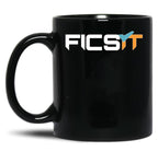 FICSIT Satisfactory Logo Classic Black Coffee Mug, Gift Coffee Mug