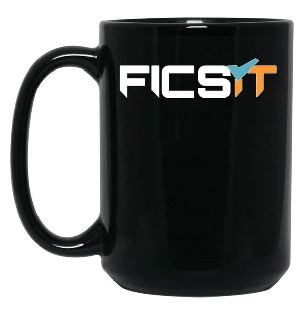 FICSIT Satisfactory Logo Classic Black Coffee Mug, Gift Coffee Mug - Black