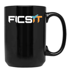 FICSIT Satisfactory Logo Classic Black Coffee Mug, Gift Coffee Mug