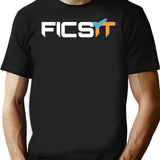 FICSIT Satisfactory Logo Classic Premium Heavyweight Cotton T-Shirt - Black