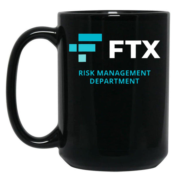 FTX Risk Management Department Fun Idea Black Coffee Mug, Gift Coffee Mug - Black