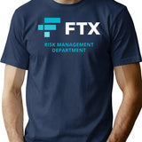 FTX Risk Management Department Fun Idea Premium Heavyweight Cotton T-Shirt - Navy