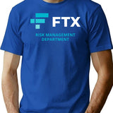 FTX Risk Management Department Fun Idea Premium Heavyweight Cotton T-Shirt - Blue