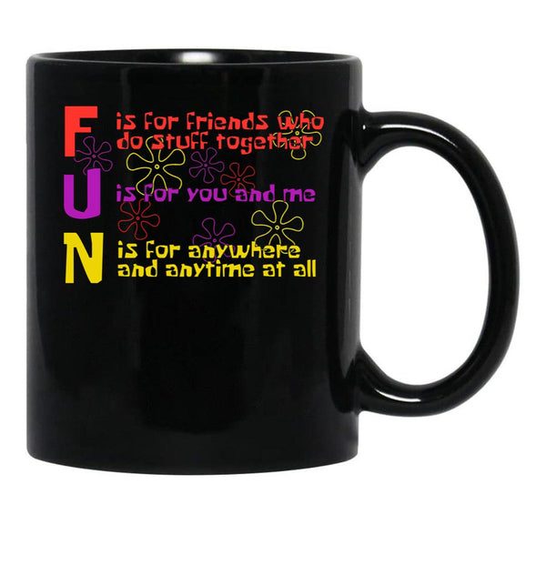 FUN Song (Spongebob Version) Black Coffee Mug, Gift Coffee Mug - Black