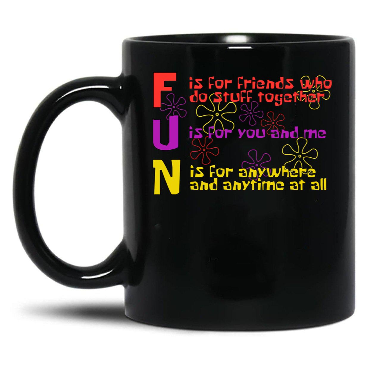 FUN Song (Spongebob Version) Black Coffee Mug, Gift Coffee Mug