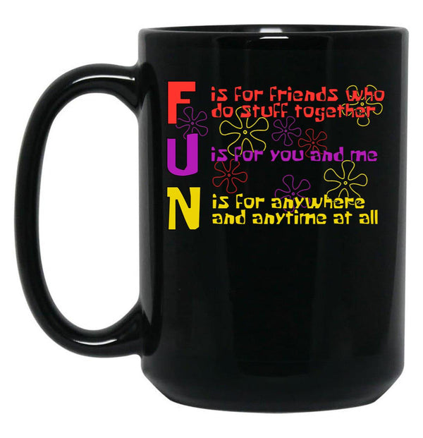 FUN Song (Spongebob Version) Black Coffee Mug, Gift Coffee Mug - Black