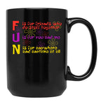 FUN Song (Spongebob Version) Black Coffee Mug, Gift Coffee Mug