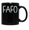 Fafo Says It All Black Coffee Mug, Gift Coffee Mug - Black