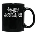 Fairy Dogmother White Black Coffee Mug, Gift Coffee Mug - Black