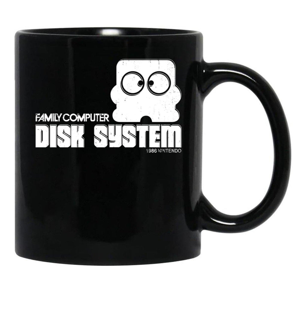 Famicom Disk Black Coffee Mug, Gift Coffee Mug - Black