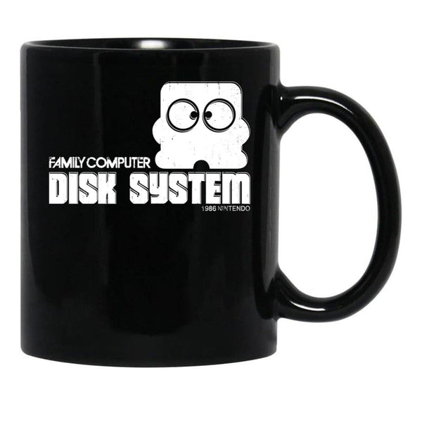 Famicom Disk Black Coffee Mug, Gift Coffee Mug - Black