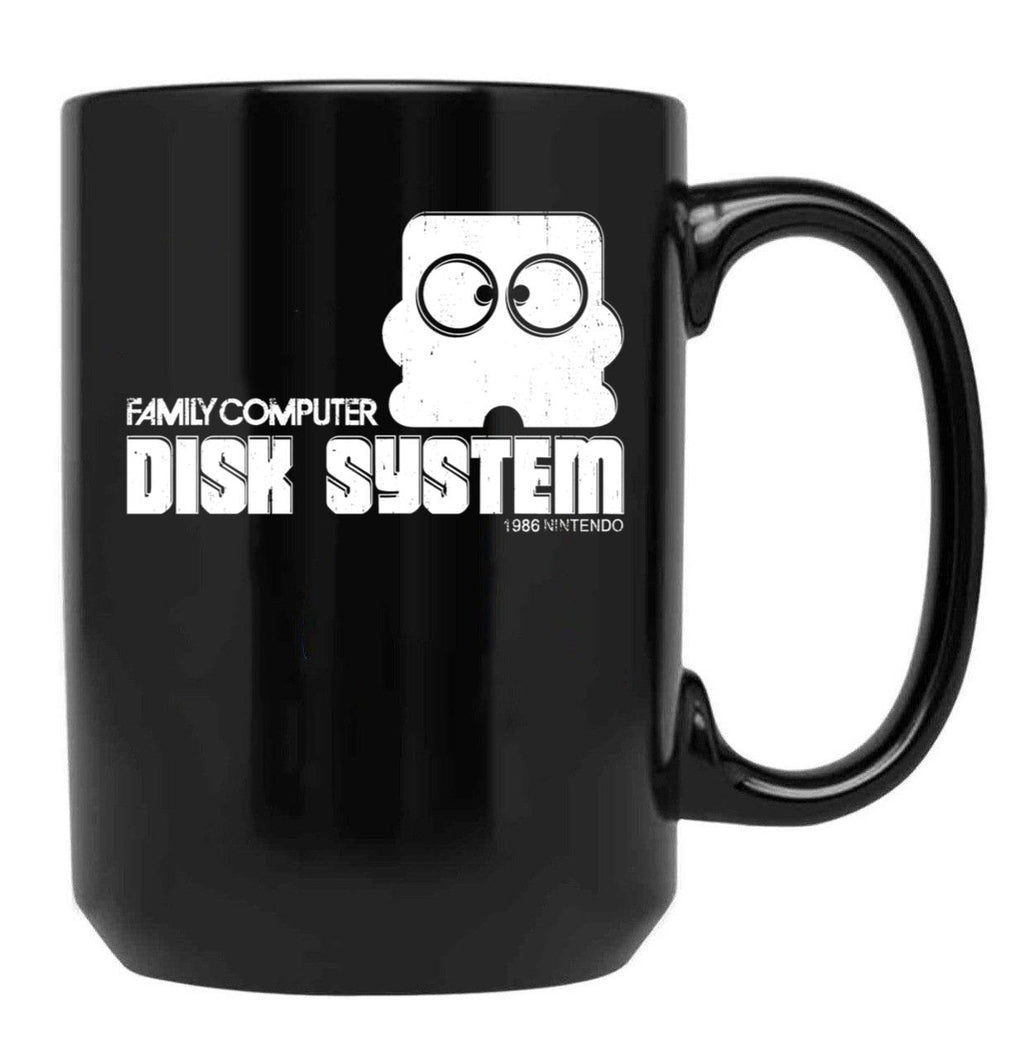 Famicom Disk Black Coffee Mug, Gift Coffee Mug