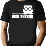 Famicom Disk Premium Heavyweight Cotton T-Shirt - Black