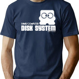 Famicom Disk Premium Heavyweight Cotton T-Shirt - Navy