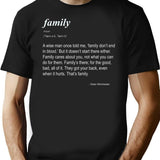 Family Don't End in Blood Premium Heavyweight Cotton T-Shirt - Black