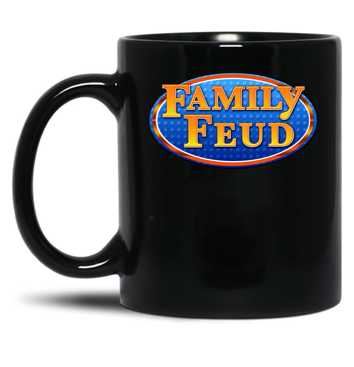 Family Feud Black Coffee Mug, Gift Coffee Mug