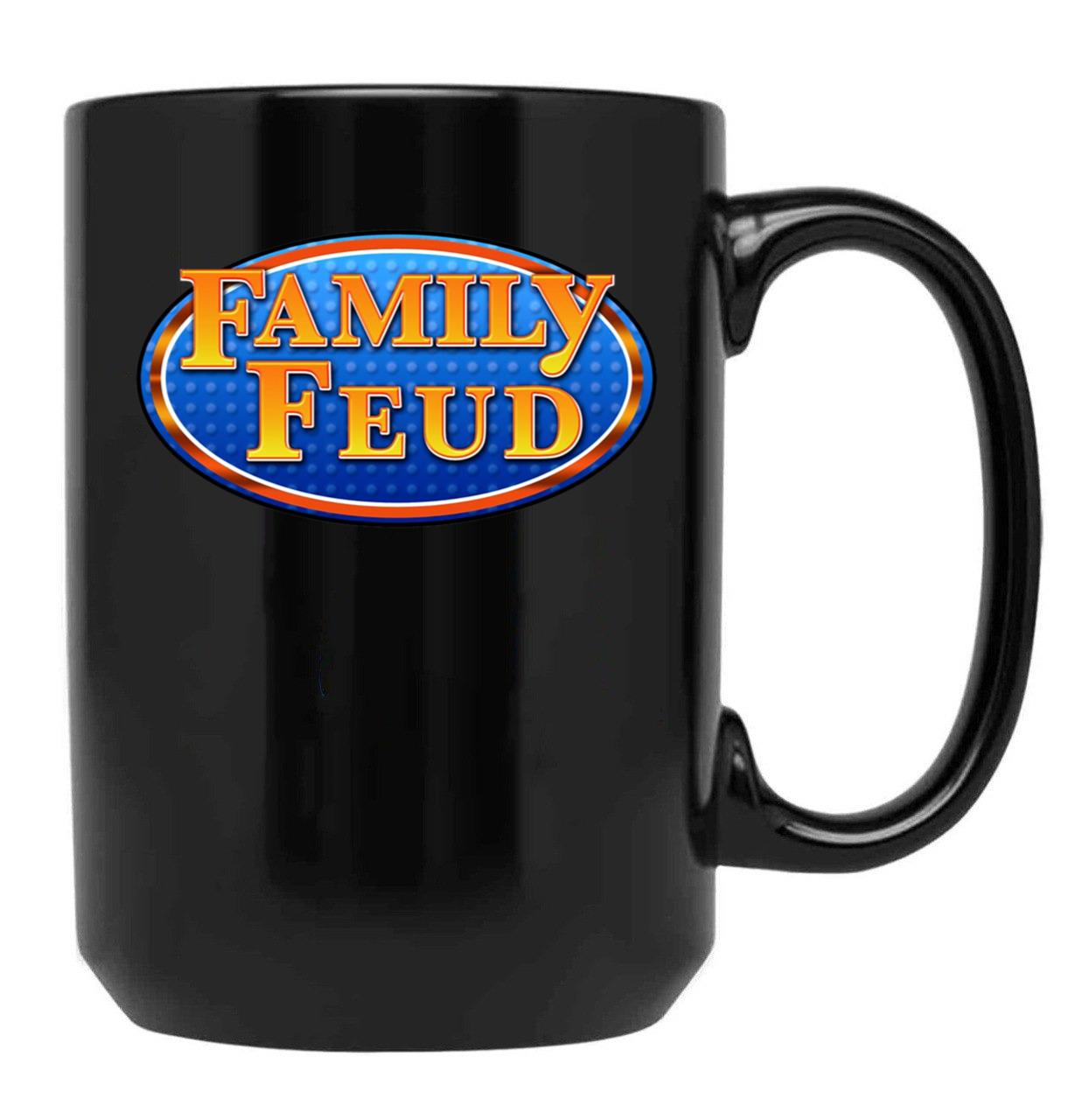 Family Feud Black Coffee Mug, Gift Coffee Mug