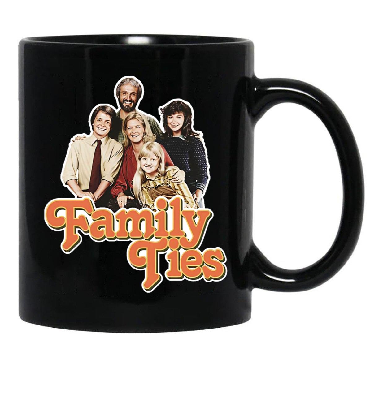 Family Ties Essential Black Coffee Mug, Gift Coffee Mug - Black