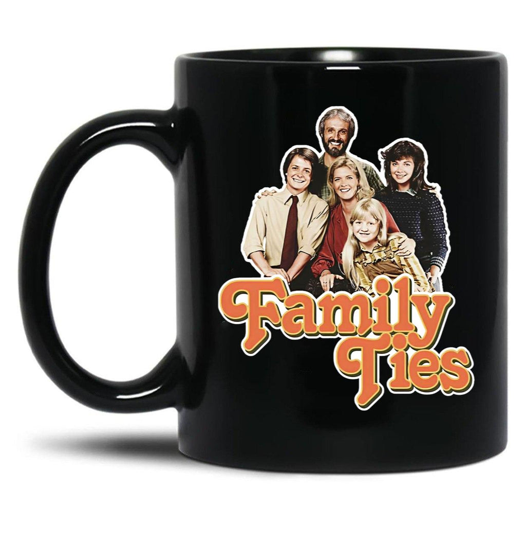 Family Ties Essential Black Coffee Mug, Gift Coffee Mug