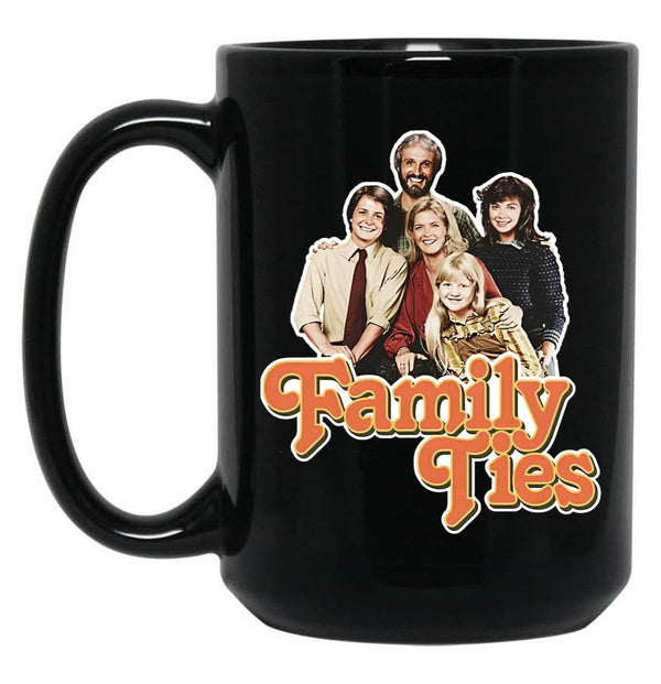 Family Ties Essential Black Coffee Mug, Gift Coffee Mug - Black
