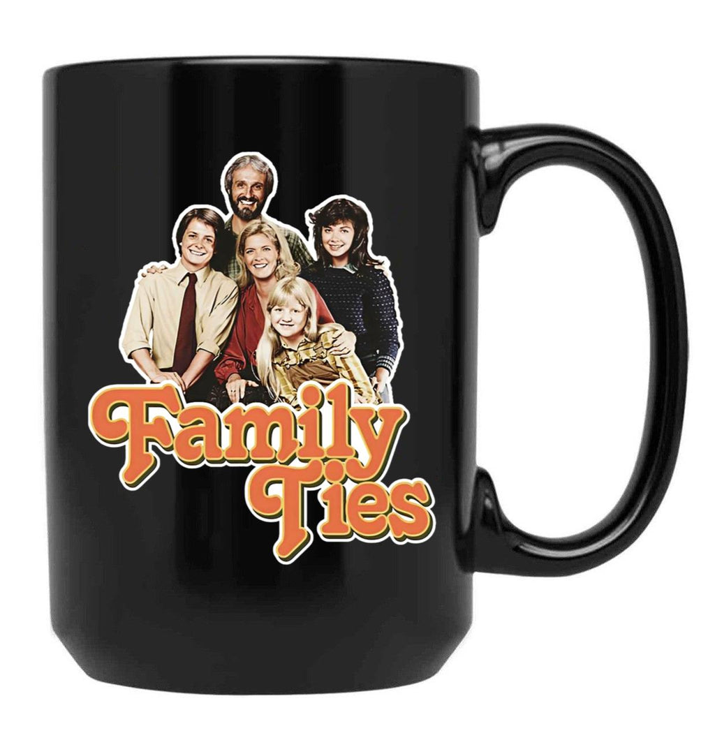 Family Ties Essential Black Coffee Mug, Gift Coffee Mug