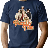 Family Ties Essential  Premium Heavyweight Cotton T-Shirt - Navy