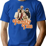 Family Ties Essential  Premium Heavyweight Cotton T-Shirt - Blue