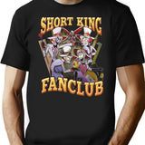 Fanclub Lucifer Short King Shirt Hazbin Hotel Characters Tshirt	Hazbin Hotel C Premium Heavyweight Cotton T-Shirt - Black