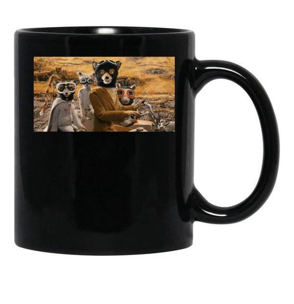 Fantastic Mr Fox Black Coffee Mug, Gift Coffee Mug - Black
