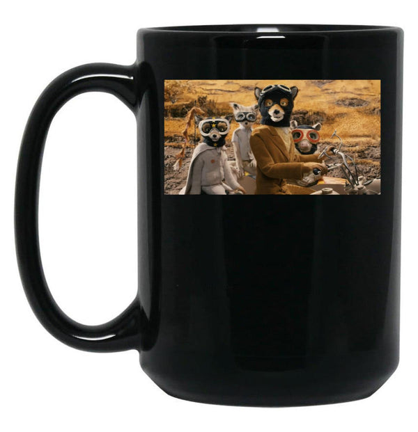 Fantastic Mr Fox Black Coffee Mug, Gift Coffee Mug - Black