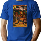 Fantasy Epic Comic Book Cover Fan Art T-Shirt for Men & Women, T-Shirts Graphic Tee - Blue