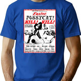 Faster Pussycat Kill Kill T-Shirt for Men & Women, T-Shirts Graphic Tee - Blue