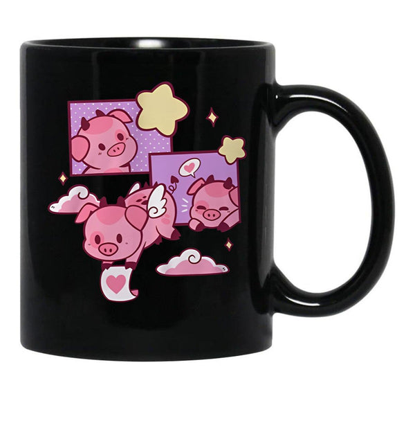 Fat Nugget Valentine - Hazbin Hotel Essential Black Coffee Mug, Gift Coffee Mug - Black