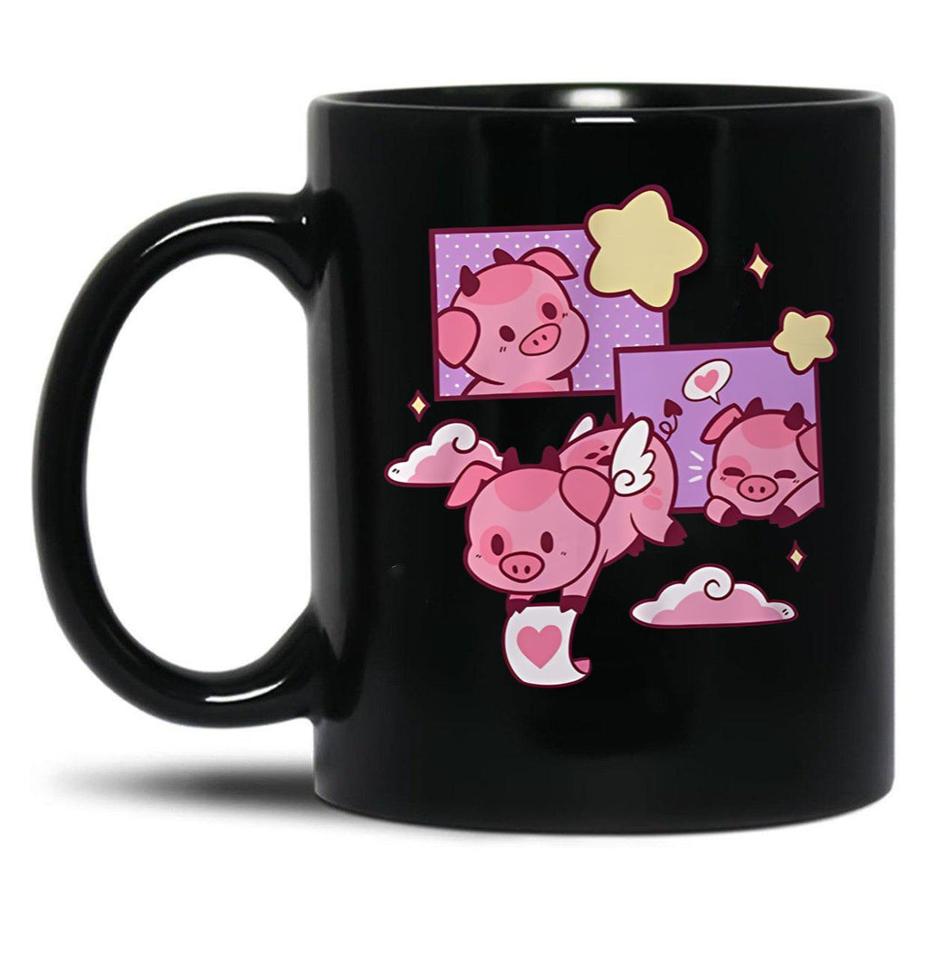 Fat Nugget Valentine - Hazbin Hotel Essential Black Coffee Mug, Gift Coffee Mug