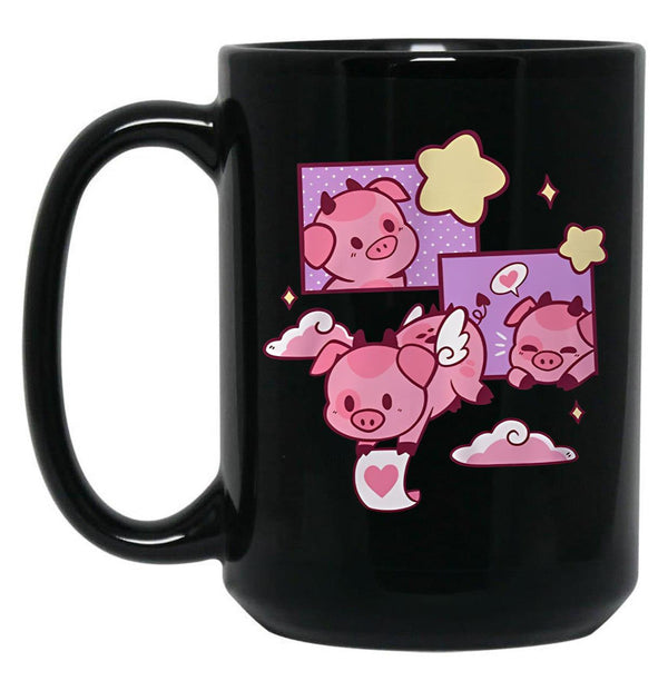 Fat Nugget Valentine - Hazbin Hotel Essential Black Coffee Mug, Gift Coffee Mug - Black