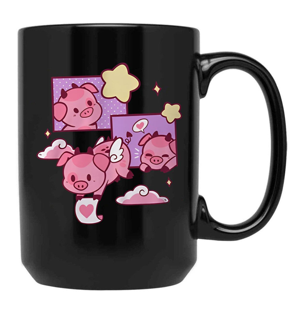 Fat Nugget Valentine - Hazbin Hotel Essential Black Coffee Mug, Gift Coffee Mug