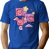 Fat Nugget Valentine - Hazbin Hotel Essential Premium Heavyweight Cotton T-Shirt - Blue