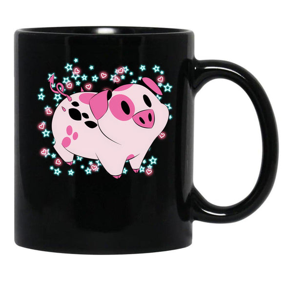 Fat Nuggets - Hazbin Hotel Black Coffee Mug, Gift Coffee Mug - Black