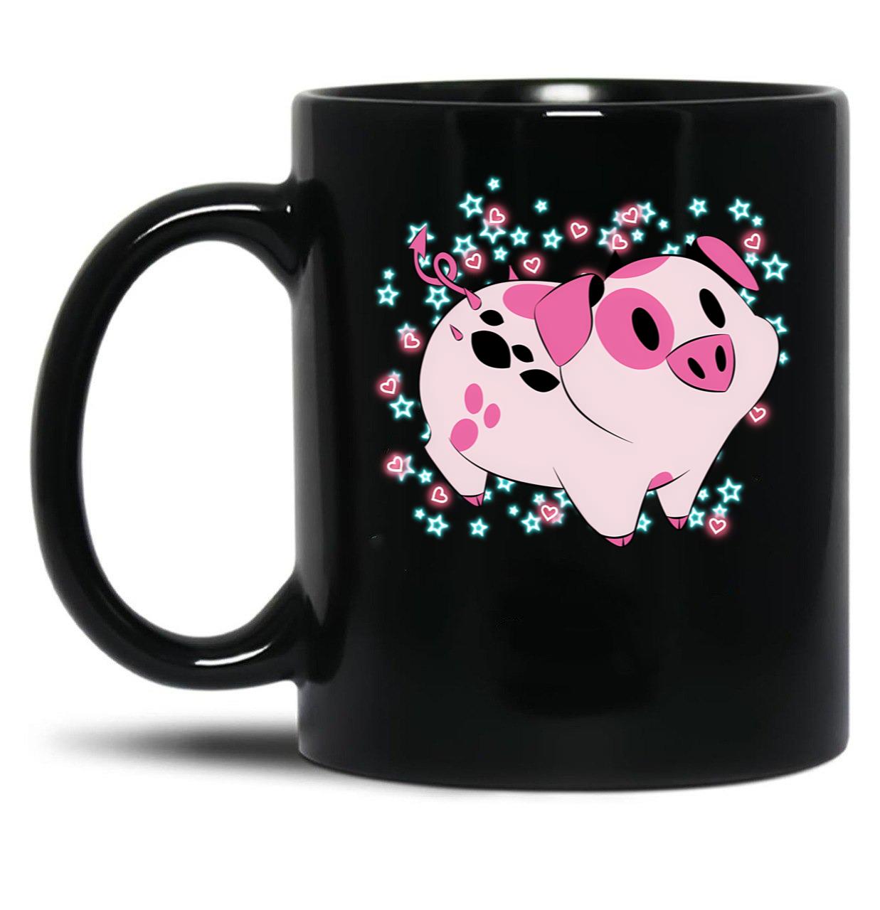 Fat Nuggets - Hazbin Hotel Black Coffee Mug, Gift Coffee Mug