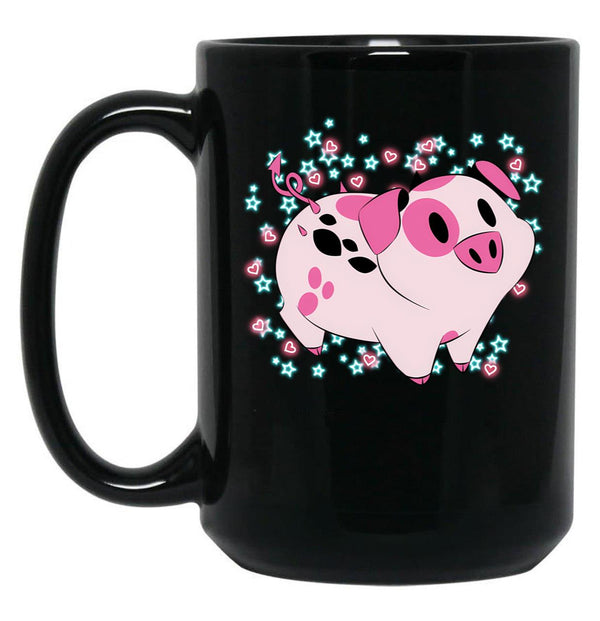 Fat Nuggets - Hazbin Hotel Black Coffee Mug, Gift Coffee Mug - Black
