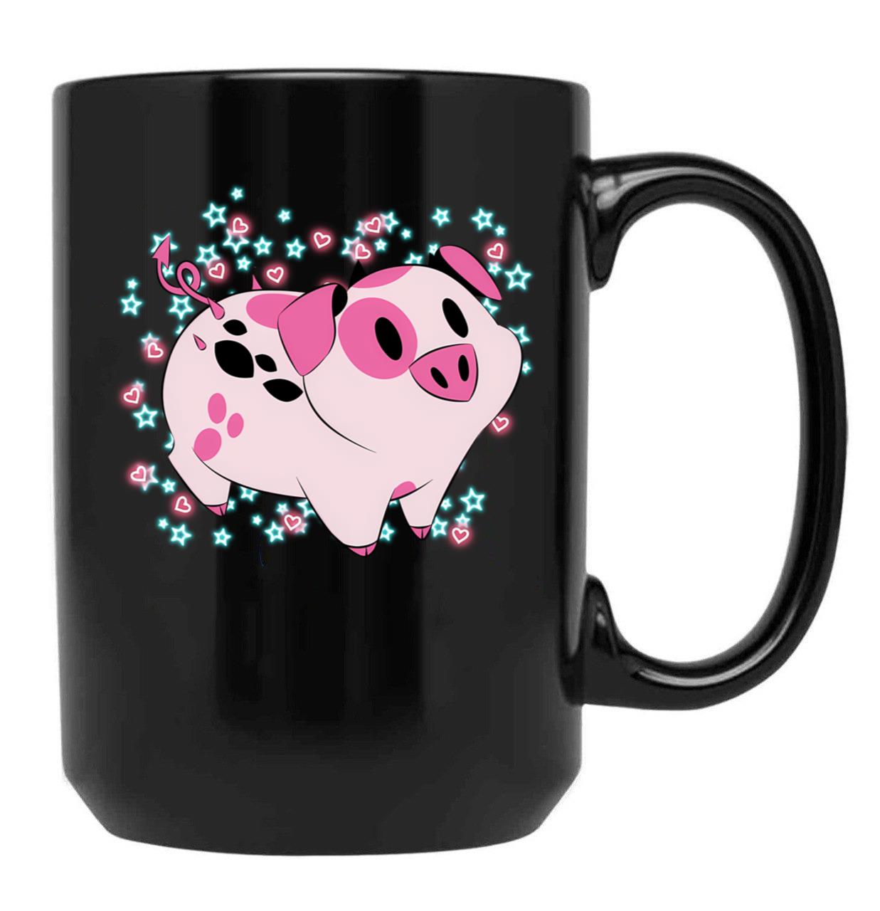 Fat Nuggets - Hazbin Hotel Black Coffee Mug, Gift Coffee Mug